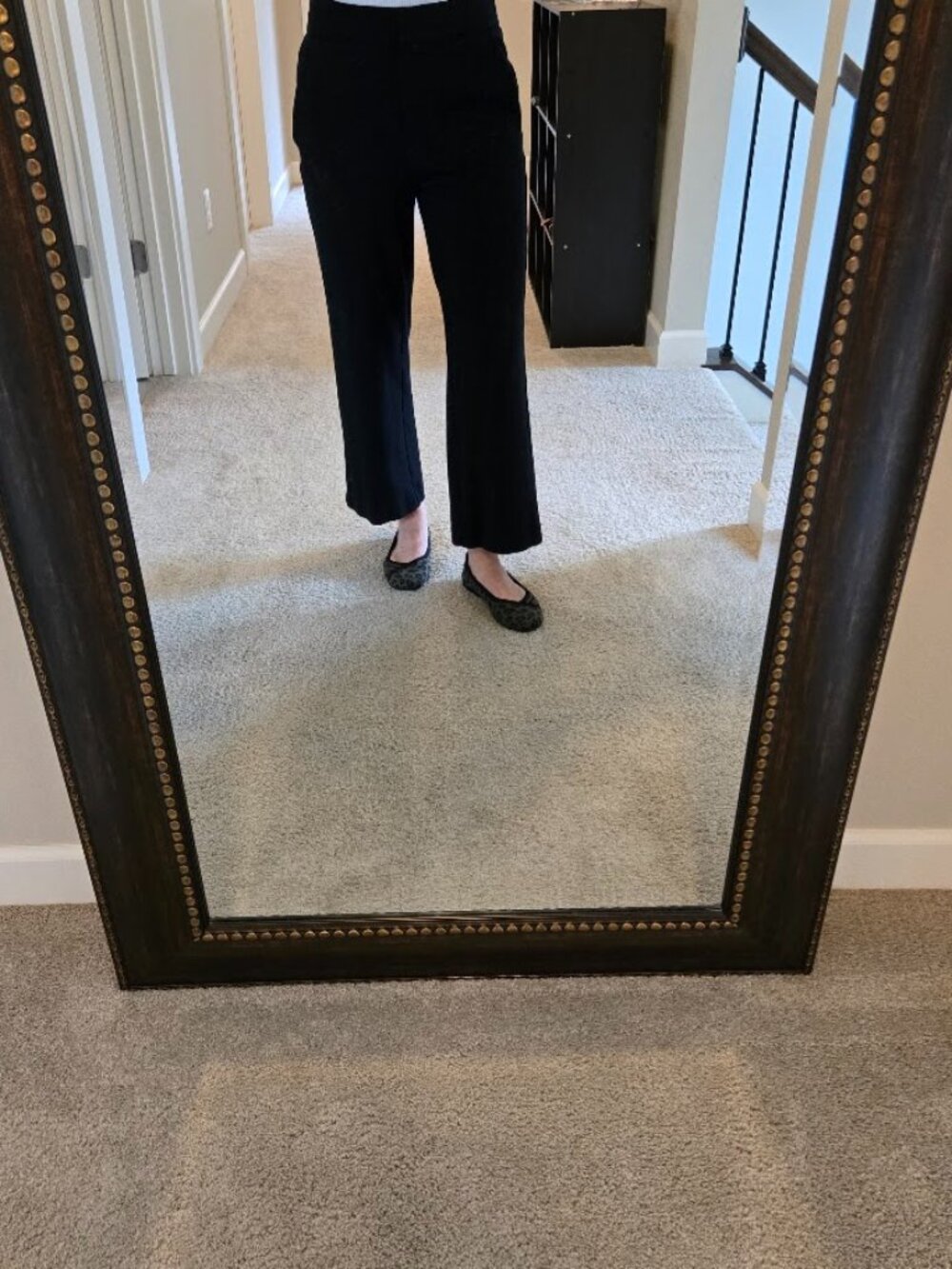 Ann Taylor Factory Black Crop High Waisted Pants, Sz. 6